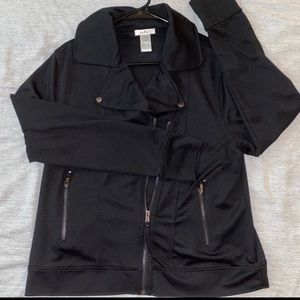 Isela black zip up